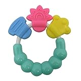 Baby Bell Teether,Grab and Spin Rattle , Teething Ring + B&P Shoes Bag (Green) by B&P Life Style