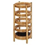 不二貿易 ラタン アンブレラ スタンド 5ポール 95650