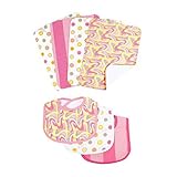 Trend Lab Bouquet Set Dr. Seuss Pink Oh, The Places You'Ll Go! Bib & Burp Cloth by Trend Lab
