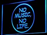 No Music No Life Bar Beer Roll Rock LEDサインNight Light i848-b ( C )
