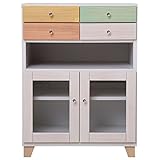 アビライト 大川家具(日本製) 天然木 リビングシリーズ 両扉 キャビネット 幅60cm EN-0026