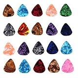 ギターピック カラフル 多種多色 20枚セット