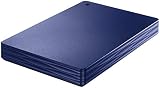 HDPH-UTV2NV USB 5Gbps(USB 3.2 Gen1)対応 ポータブルハードディスク 2TB テレビ録画 ネイビー