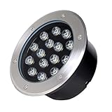 Flameer LEDデッキライト　地下ランプ　　15W緑　安全な設置　省エネ