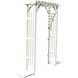 SINAPP ガーデンアーチ アーチ コンパクト バルコニー ベランダ SIK2155 ホワイト