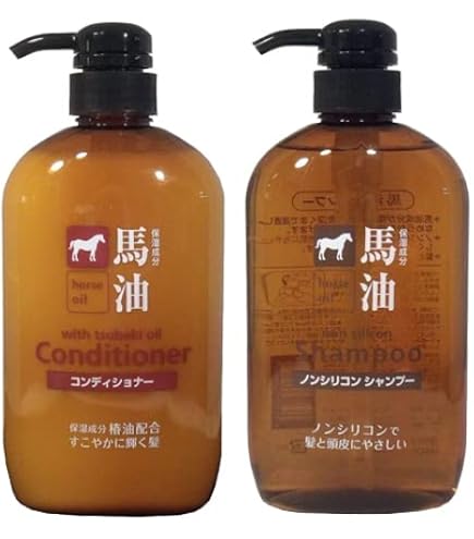 Amazon | アズマ商事の馬油シャンプー、トリートメント（小ボトル）の