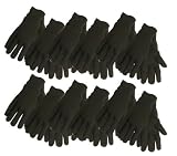 Midwest Gloves and Gear 7792P12-C-AZ-6 Jersey Work Glove, Cadet, Brown, 12-Pack by Midwest Gloves & 