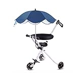三輪ベビーカー 超軽量2.9kg ハンディー キッズスクーター ストラップ付き 36ヶ月~96ヶ月頃対象 日傘（ブルー）付き