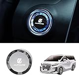 LUMIMAN トヨタ アルファード 40系 車用 プッシュスタートスイッチ クリスタル エンジンスタートカバー スタートボタンカバー 内装パーツ ドレスアップ 水晶風専用設計 TMIMB-3純正交換 日本語取扱説明書付き (ALPHARD 40系) [並行輸入品]
