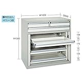 キャビネット保管庫・横ケント式(ボールスライドレール) K10-33ABGY