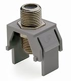 On-Q/Legrand WP3479GY Non-Recessed Nickel 1 GHz F-Connector, Gray [並行輸入品]