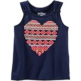 OSHKOSH(オシュコシュ) ハートタンク ネイビー トップス半袖Tシャツ 12ヶ月【並行輸入】