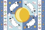 LA Rug Olive Kids Sleepy Sheep Rug 19"x29" [並行輸入品]