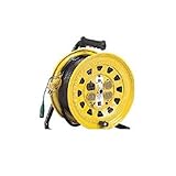 GN89397 単相１００Ｖ型ブレーカーリール　３０ｍアース付　サーモカット付 (サーモカット&アースチェックコードリール)