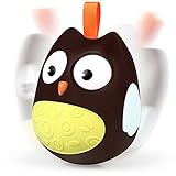 Liebeye ベルおもちゃ 赤ちゃんかわいい フクロウタンブラー目の人形 うなずいて 子供のためのクリスマスプレゼント ブラウン