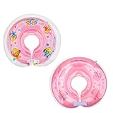 Xiaokesong 浮き輪 赤ちゃん お風呂 ベビー 浮き輪 首リング ピンク