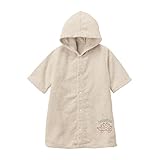 吸水力に優れた ベビーバスローブ ベージュ系 サイズ：90