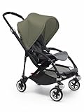Bugaboo Bee 3 Black Frame Stroller With Grey Melange Seat (Dark Khaki) by Bugaboo [並行輸入品]