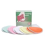 10 Reusable Nursing Pads-Ultra Slim Super Absorbent & Breathable-3 Ply: Bamboo/Superfine Fiber/100% 