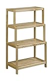 Dunnsville 4-Tier Stepback Shelf in Blonde [並行輸入品]