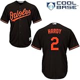 J。J。ハーディBaltimore Orioles # 2 MLB Youth Cool Base Alternate Jerseyブラック( Youth Small 8 )