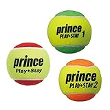 prince(プリンス) キッズ・ジュニア テニスボール3色セット(各色12個入り) グリーン・オレンジ・レッド 7G321-7G324-7G329-SET