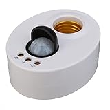 E27 LEDバルブベース 赤外線センサー 自動壁ライトランプホルダー ソケット IRモーションスイッチ検出器 AC110V -240V