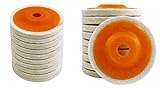 フェルト バフ １００ｍｍ ディスク サンダー 研磨 鏡面 加工 用（20枚セット)