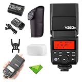GODOX V350N TTL フラッシュ Nikon 1/8000s GN36 HSS 用 0.1s-1.7s リサイクル時間 2000mAH バッテリー付き 500 回フルパワーフラッシュ Nikon D500 D3100 D3200 D3300 D3400 D5300 D5600 D7100 D7200 D7500 (V350-N) 用