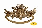 A29 Victorian Dragon Bail Pull, Solid Brass, Polished/Lacquered, Handmade, 2-pack [並行輸入品]