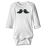 NINKI ベビー服 マンスターの翼 長袖 ロンパース 6ヶ月~24ヶ月 100%コットン 出産祝い Size 12 Months ホワイト