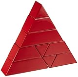 漆塗り積み木 朱塗り 9ピース