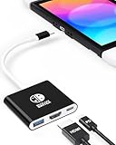 Typec hdmi Switch ドック Switch 直接にTV出力 Switch交換ケーブル スイッチ ドック HDMI ケーブル 3in1（HDMI/USB3.0/PD充電)【ドック不要/テレビ出力/解像度4K@30Hz】スイッチ Switch OLED ノートパソコン タブレット その他各種機器対応 持ち運び便利 Switch Liteの互換性がない、Youtubeはサポートされていない