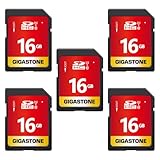 【5年保証】GIGASTONE 16GB SDカード 5個セット SDHC UHS-I U1 C10 80MB/s メモリーカード フルHD ビデオ デジタルカメラ 高速記録 ミニケース5個付き