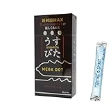 ジャパンメディカル うすぴたコンドーム メガドット 6個入 + ファイティング スピリットローション 1個セット