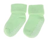 EOZY ベビー ソックス 靴下 パイル編み 赤ちゃん 滑り止め 3足セット 可愛い 純色 乳児ソックス 男女兼用 1～3歳 快適 履き心地よい 出産祝い 誕生日 プレゼント グリーン