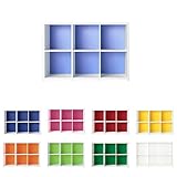 Garage グリッド収納庫GR 本棚 2段3列セット GR-1208 ライスホワイト