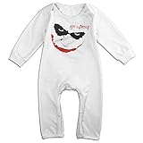可愛い 赤ちゃん ダークナイト ジョーカー 半袖ロンパース コットン White Size 18 Months