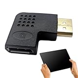 ディスプレイポートアダプター, DP アダプター ディスプレイポート プラグ, Displayport アダプター オーディオ プラグ、HD アダプター L 字型、PC、ラップトップ、プロジェクター、電話用ディスプレイ ポート コンバーター Pouxa