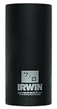 IRWIN 1877480 Impact Performance Series 6-Point Deep Well Socket Bit, 7/8-Inch, 3/8-Inch Square Driv
