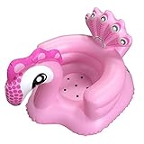 バスチェア ベビーチェア バスソファ ふかふか フロート バストイ おもちゃ お風呂用 お部屋用 赤ちゃん ベビー用 孔雀 (ピンク)