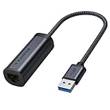 Rampow 有線LANアダプター【RJ45-USB/Nintendo Switch動作確認済み】10/100/1000Mbpsイーサネット