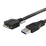 xiwai 3m USB 3.0 Aタイプケーブル オス→マイクロUSB 3.0 Bオス マウントパネルネジ付き ハードディスク携帯電話用 (3.0m)