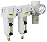 PneumaticPlus SAU4030M-N04DG-MEP Three Stage Air Drying System - Air Particulate Filter, 0.3 Micron 
