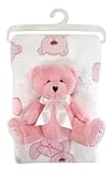 Stephan Baby Gift-to-Go Plush Pot-Bellied Bear and Plush Blanket Set, Pink by Stephan Baby [並行輸入品]