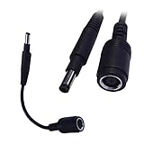 Rosebe PC 電源 アダプタ 変換 プラグ 7.4 mm x 5.0 mmメス→4.8 mm x 1.7mmオス アダプタージャック【18cm】適用すノートパソコン DC電源 アダプタ 変換プラグ