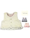 【子供服】 kids zoo (キッズズー) シフォンフリル付もこもこモケットベスト 70cm～95cm W64201