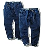 [Gerry] ジェリー ギアパンツ クライミングパンツ ストレッチ デニム チノパン テーパード パンツ メンズ キャンプパンツ (L, ユーズドブルー)