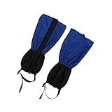stillcool 防水　雪よけ　泥はね防止　足カバー　ロング　登山用　山登り　登山スパッツ 登山ゲイター ハイキング トレッキング　撥水加工　通気性 （青）