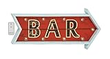 Deco 79 70937 Wood Led Wall Art w Remote, 12x28 by Deco 79